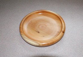 Western red cedar dish won a Highly commnded certificate for Janet Ridout